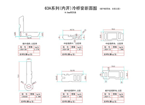 63A系列(内开)冷桥窗